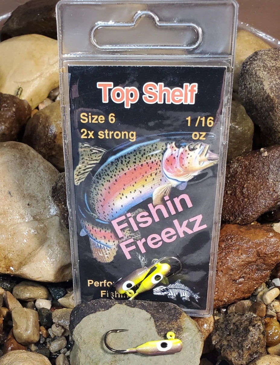 Fishin Freekz 1/16 oz 3xxx Hook Super Glow Jigs